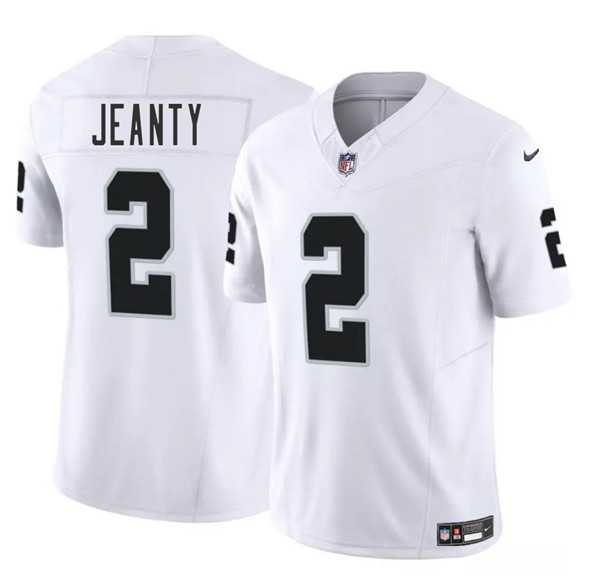 Men & Women & Youth Las Vegas Raiders #2 Ashton Jeanty White 2025 F.U.S.E. Vapor Stitched Jersey->las vegas raiders->NFL Jersey